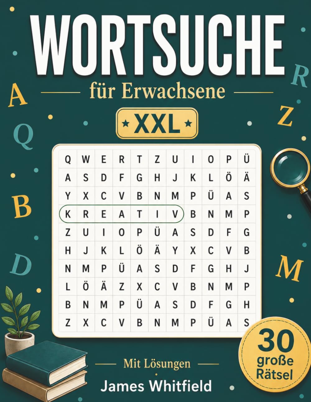 Wortsuche für Erwachsene: Vol. 2 · XXL · 30 große Rätsel mit Lösungen | Konzentration und Wortschatz trainieren