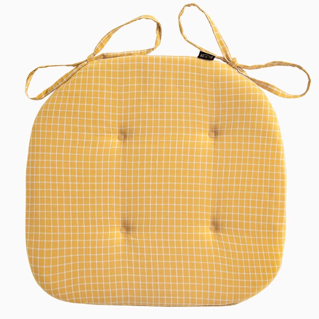 Coussin de chaise avec attaches pour salle à manger et cuisine en lot de 2 40x42cm