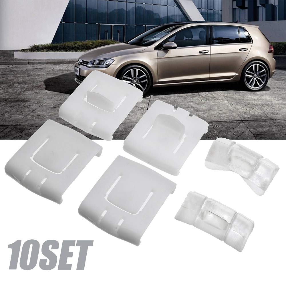 OTOTEC Juego De 6 Clips De Guía Deslizante Para Asiento De Coche