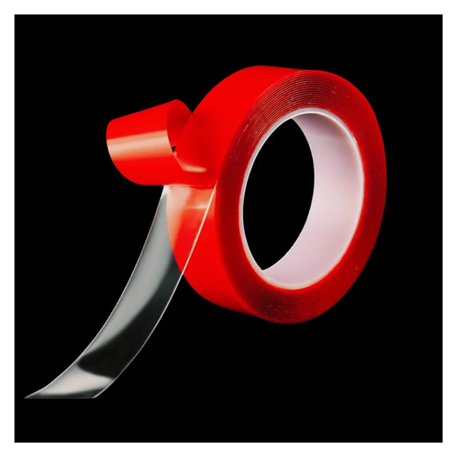 Nastro adesivo biadesivo trasparente, Nastro adesivo biadesivo resistente for auto, trasparente, riutilizzabile, for strumenti di pulizia 'auto(12mmx3m)