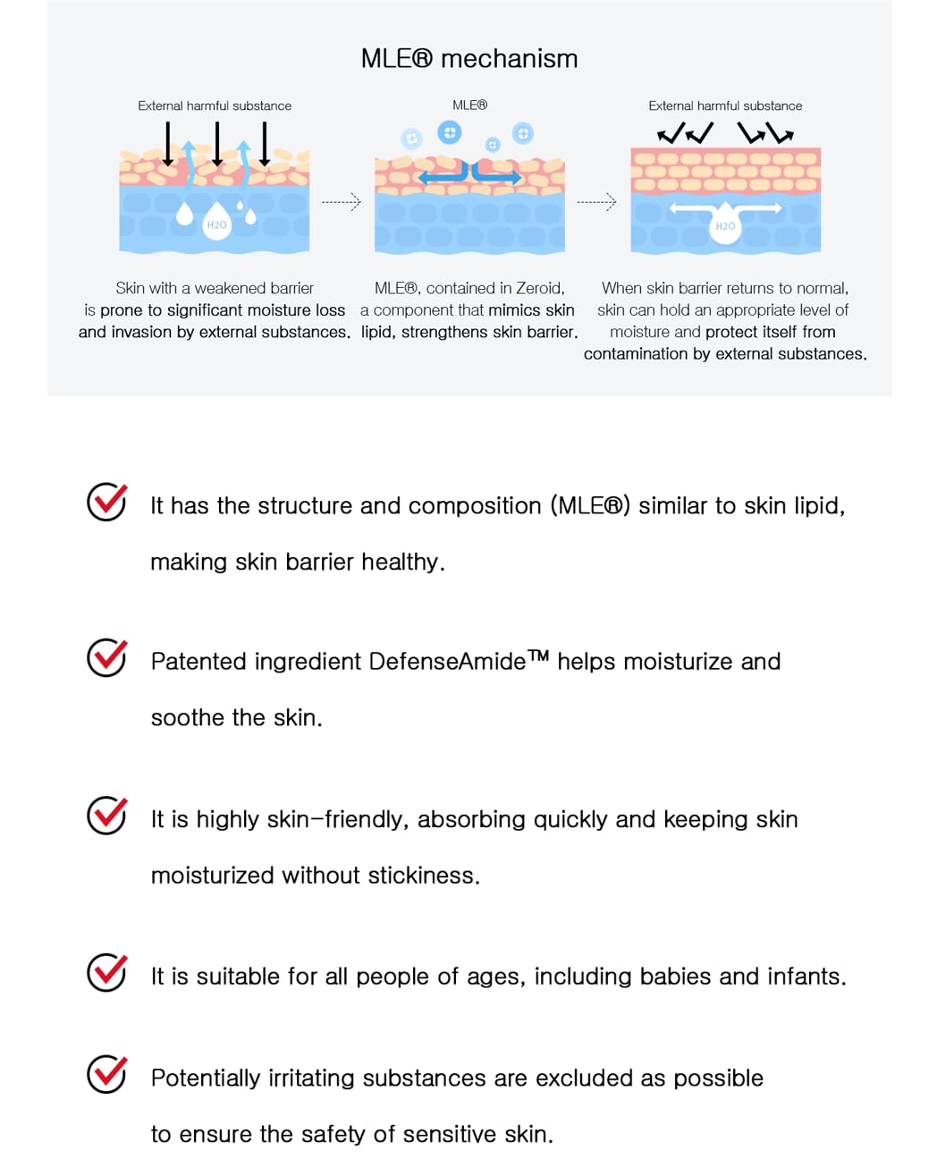 ZEROID | Soothing Cream | Face Moisturizer for Sensitive Skin | Face Cream for Skin Barrier Repair | Facial Lotion for Soothing & Calming | Dermocosmetic Lotion | Korean Skin Care | 5.41 fl oz (160ml) - Image 4