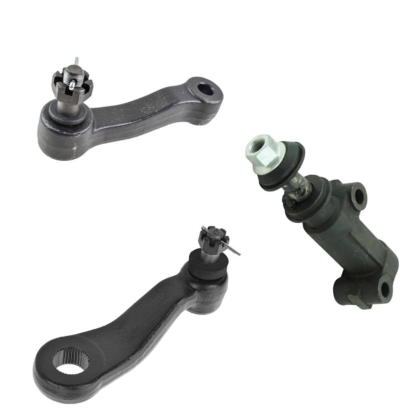 Front Pitman Idler Arm Bracket Steering Kit Set 3pc for Silverado Sierra Truck-image-10