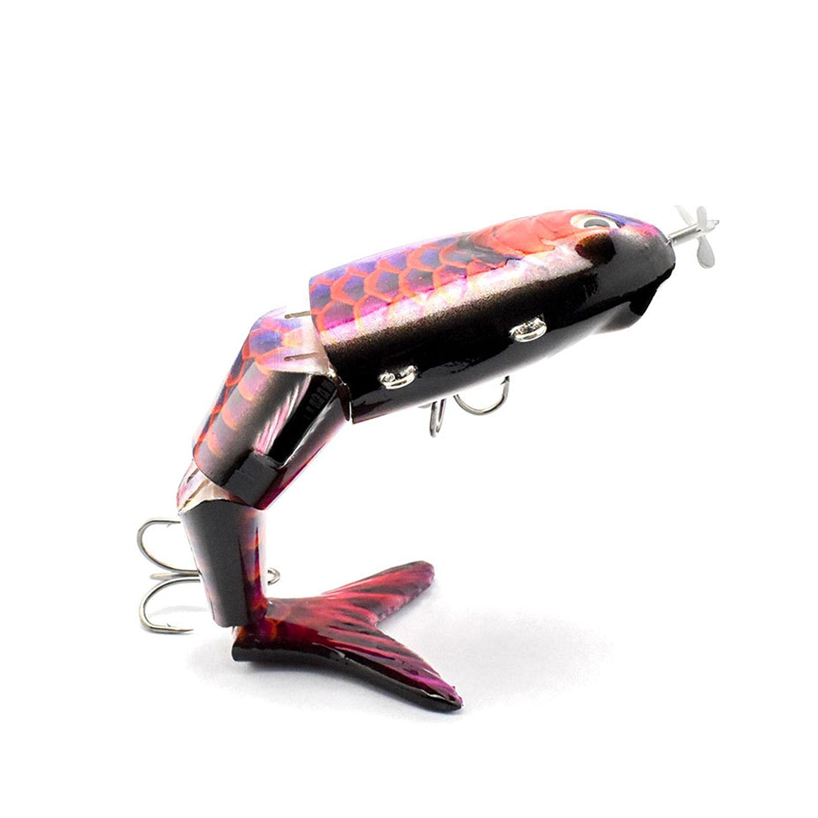 pêche - Robot pêche Fishing Lures 5,5 avec USB rechargeable LED lumière 4 articulations Wobbler Multiarticulé Auto Wobbling Lente Swimbait Pêche pêche pêche pêche - Robot pêche Fishing Lures 5,5 avec USB rechargeable LED lumière 4 articulations Wobbler Multiarticulé Auto Wobbling Lente Swimbait Pêche pêche pêche