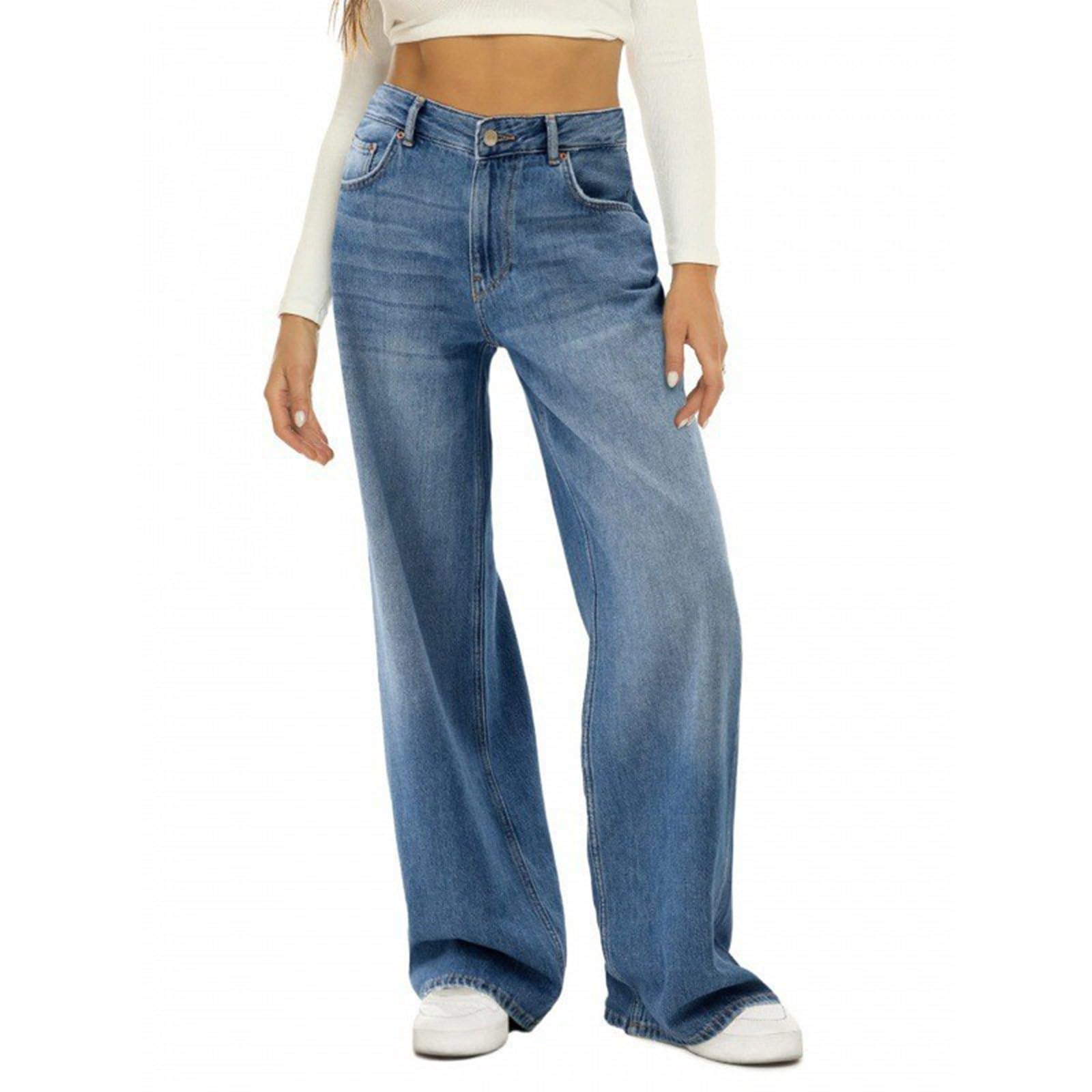 Jean stretch pour femme taille basse sans compression hanches