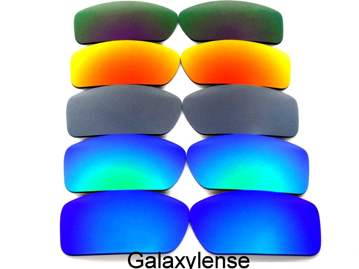 Galaxy Replacement Lenses for Oakley Gascan Blue&Green&Gray&Red&Purple Color Polarized 5 Pairs,