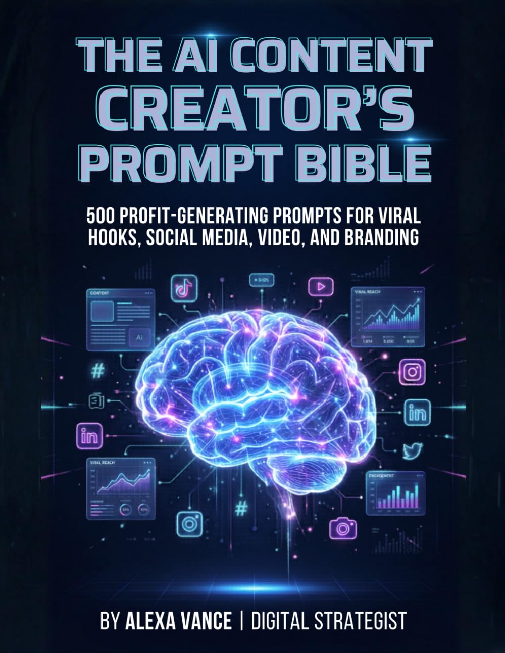The AI Content Creator's Prompt Bible: 500 Profit-Generating Prompts For Viral Hooks, Social Media, Video, And Branding