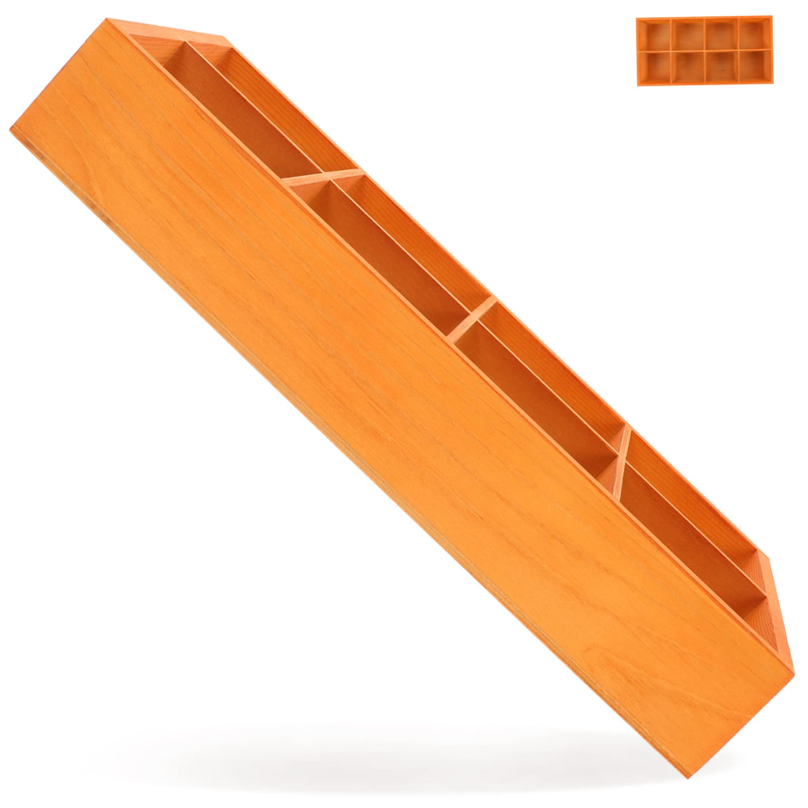 JECOMPRIS Tea Bag Holder Sugar Packet Storage Wooden Compartment Box Multi-purpose Organizer for Office Dorm