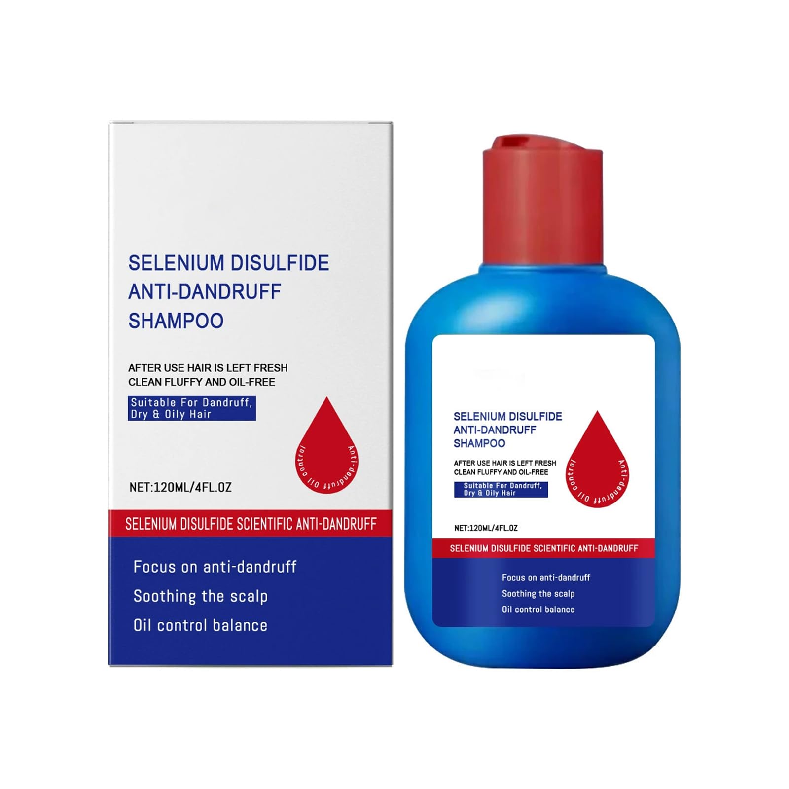 Anti-Dandruff Hair Care Shampoo, Oil Control Refreshing Anti-Dandruff for Men & Women, 4 Fl.Oz Natural Hair Shampoo (1pc)