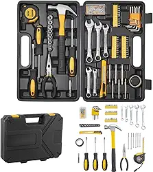Kit de Ferramentas 148 Peças Completo – Chaves, Alicates, Martelo, Estilete, Fita Métrica, Bits e Acessórios – Ideal para Reparos, Manutenção Residencial e Profissional