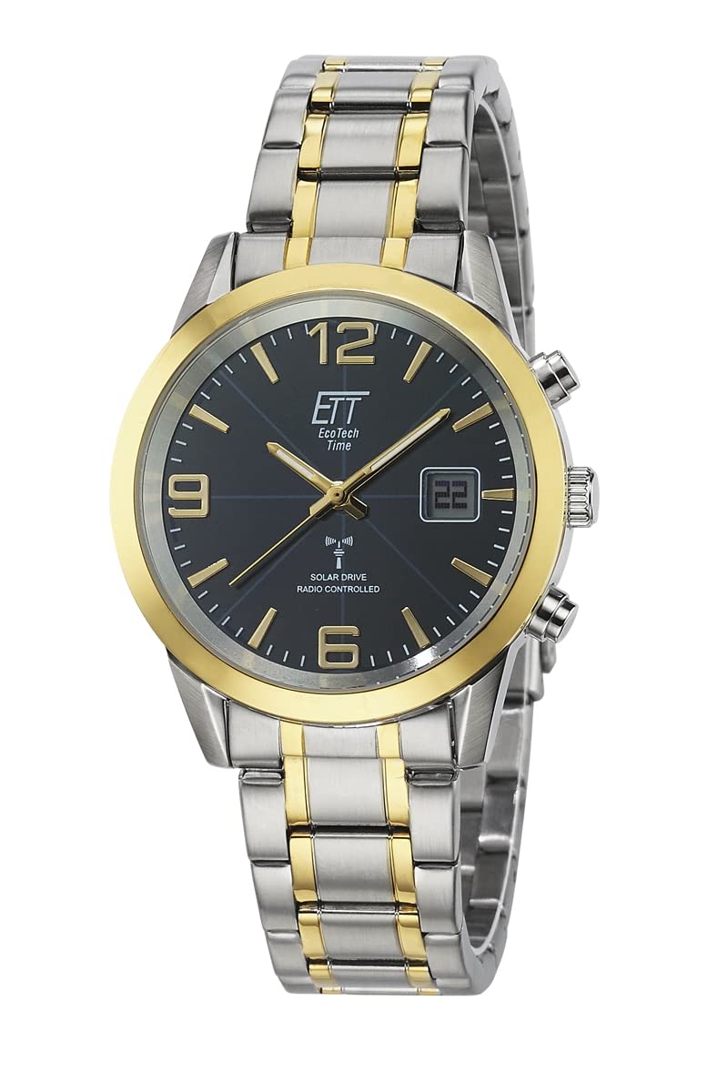 ETT Eco Tech Time Analogowy model ETT EGS-11502-32M Sterowany radiowo sterowany energią słoneczną Basic Men`s 41 mm 5ATM. Marka