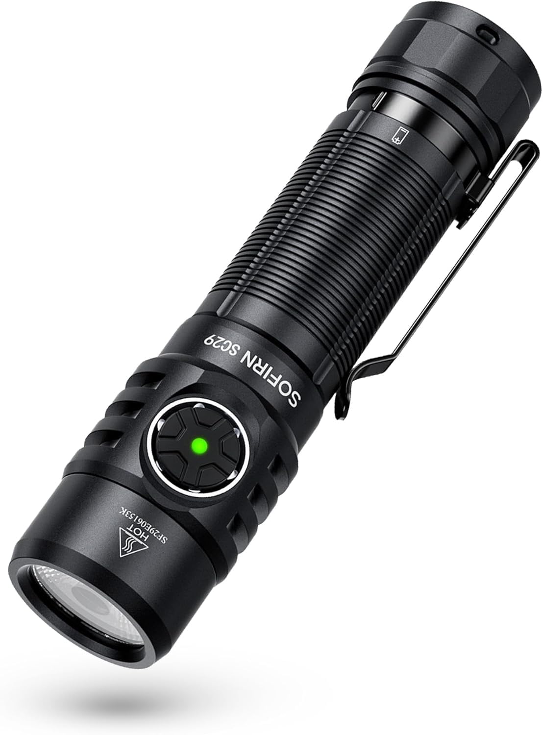 Sofirn SC29 Torcia USB C Ricaricabile Led 3000 Lumen Super Luminosa EDC Mano per Sport all'Aperto Escursioni Campeggio