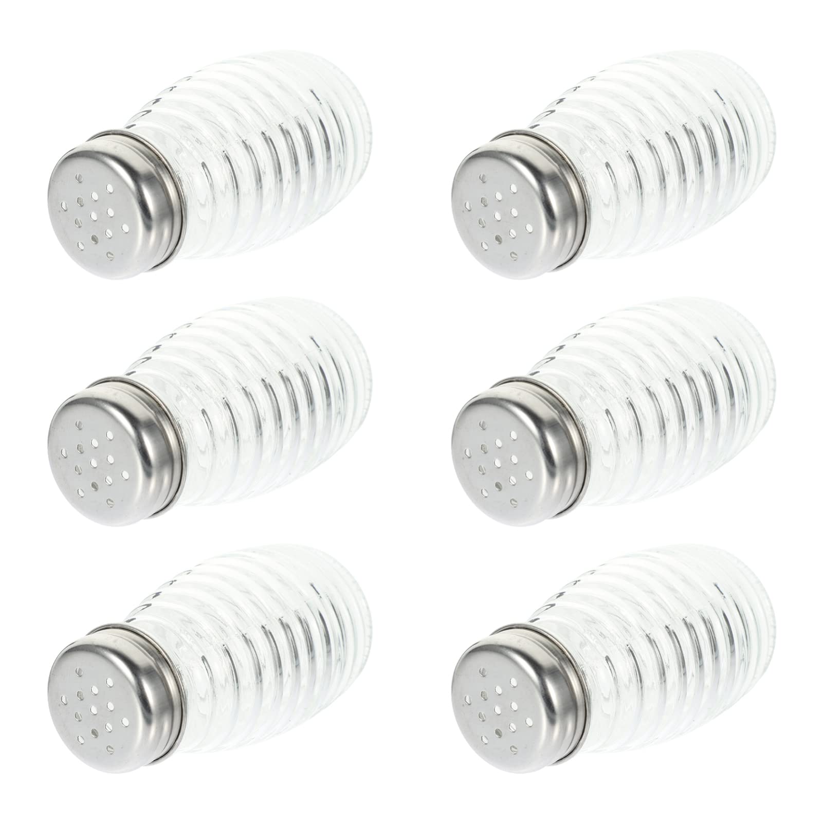 Verre de qualité supérieure pour ce lot de 6 pots d'assaisonnement et shakers design