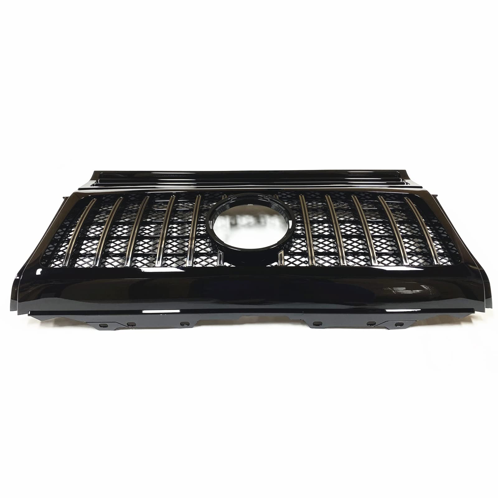 Grille De Calandre Noire Brillante Pour Mercedes Classe G W463 (2019-2025) - Avec Cache Phare