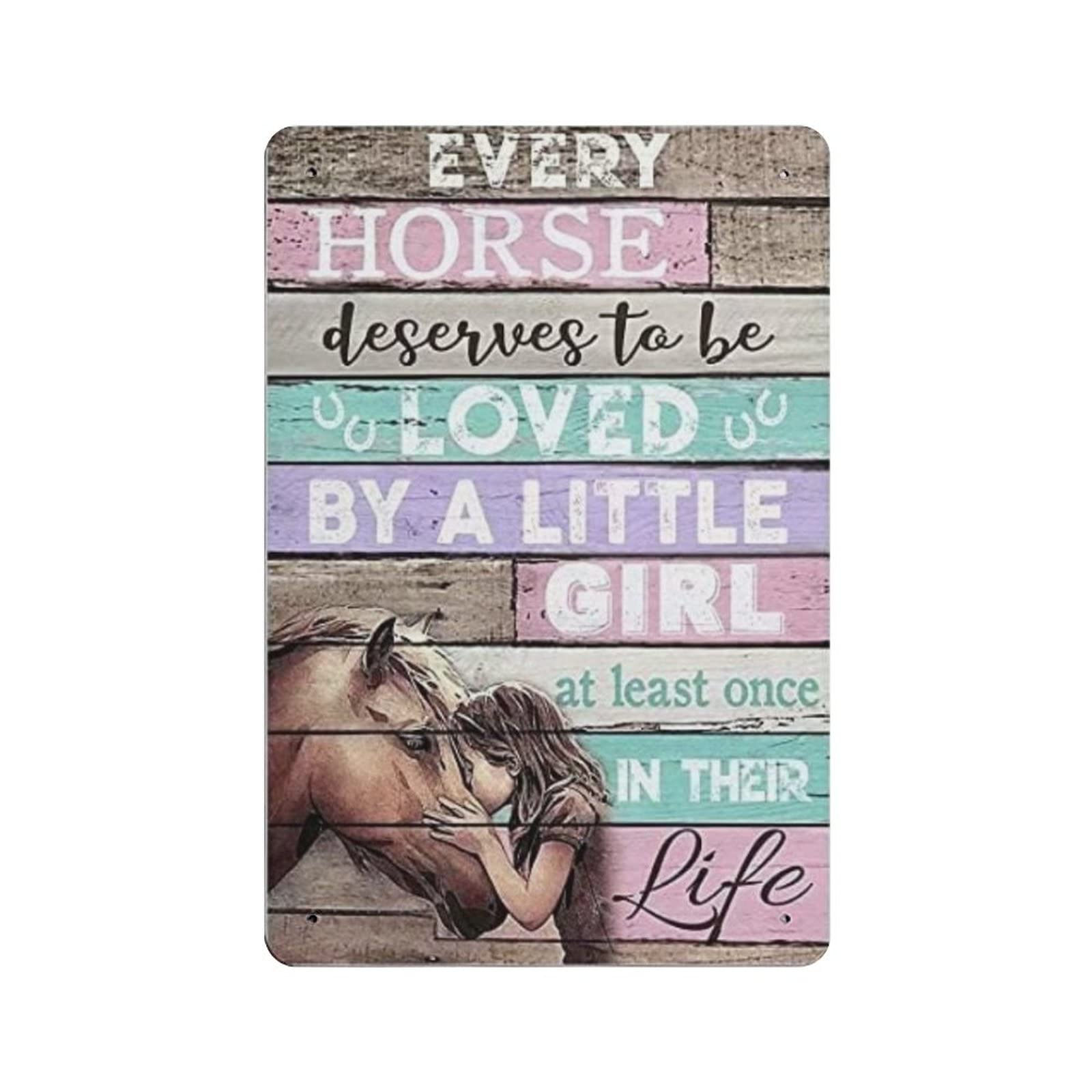 AOOEDM Horse Knowledge Metal Signs for Garage Man Cave Bar Kitchen Coffee Tin Sign Nostalgic Wall Decor Signs Vintage Retro Poster