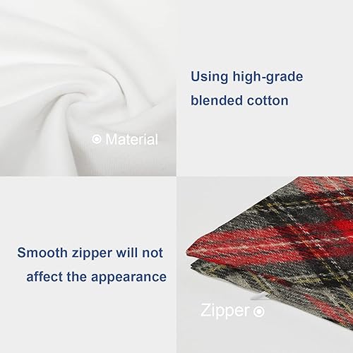 Miniatura 4 de BATMERRY - Fundas de almohada decorativas de 18 x 18pulgadas, diseño retro de Navidad con forma de libro de recortes de vacaciones de doble cara,