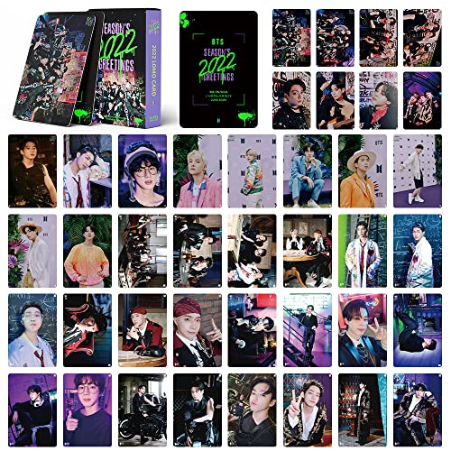 Kpop Bangtan Boys Photo Cartes 54Pcs Bangtan Boys 2022 Season's Greetings Cards Bangtan Boys Album Lomo Cartes Bangtan Boys Mini Photo Cards pour Army (Bts-2022) Cover