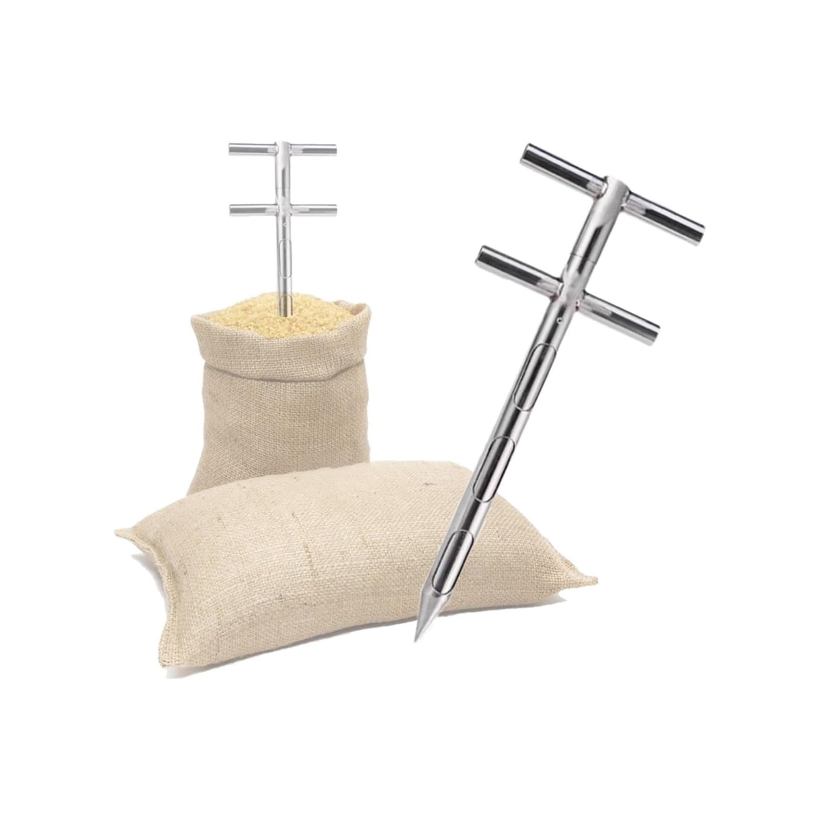Sonde de grain en acier inoxydable 1.8m pour échantillonnage de sol précis