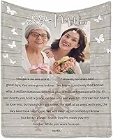 Vista 112 de Custom Memorial Blankets with Photo to Your Loved One's Memory, Memory Lane in Loving Memory Photo Blanket to Remind You of Your Beloved Ones 40x50