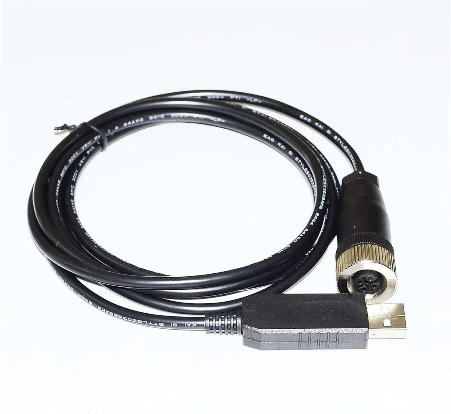 USB to M12 5P Female RS232 Converter Serial Communication Cable(5m)