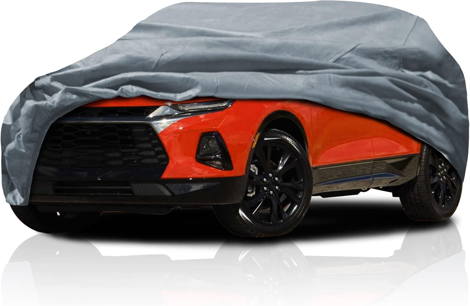 5 Layer Car Cover for Chevy Blazer SUV 2019-2024, Semi Custom Full Coverage Pollution, Dust, Sun, Snow, Rain, Hail All Weather Protection, Breathable