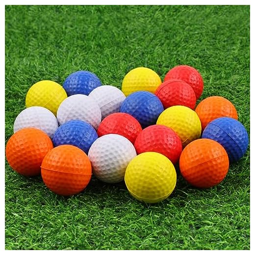 Guirnd 20 Pack Foam Golf Balls, 41mm Practice Golf Balls, Realistic Feel and Long Lasting Limited Fligh Practice Golf Balls for Backyard, Soft Golf Balls for Indoor or Outdoor