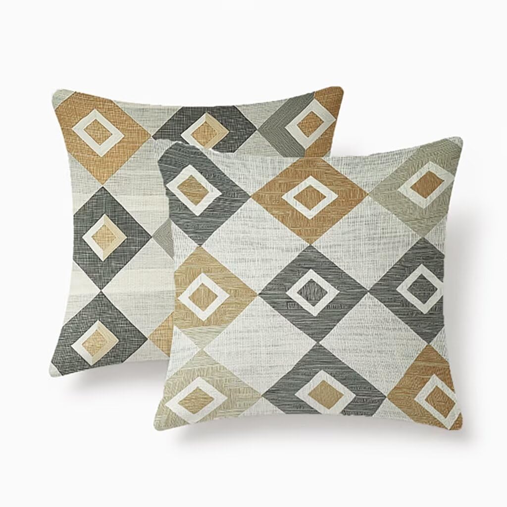 Housses de Coussin 60x60cm Imperméables Finie l'Humidité sur la Terrasse