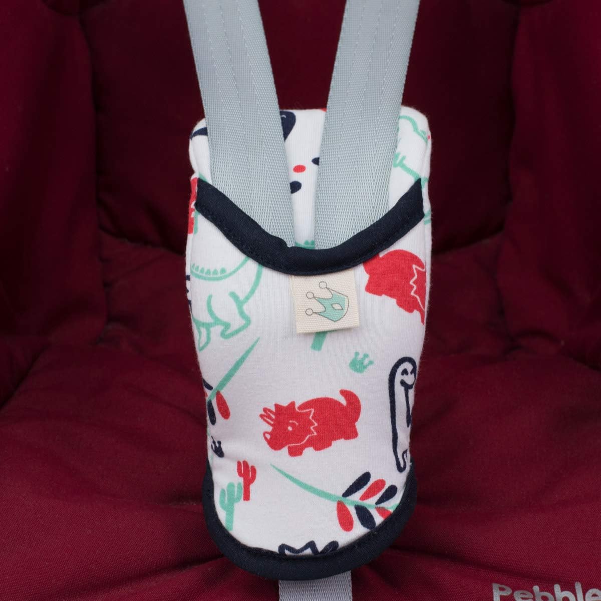 JYOKO Kids Universal Crotch pad for Baby car seat 0 to 3 Years, Compatible with Maxi-COSI (Dino Party) - Image 3