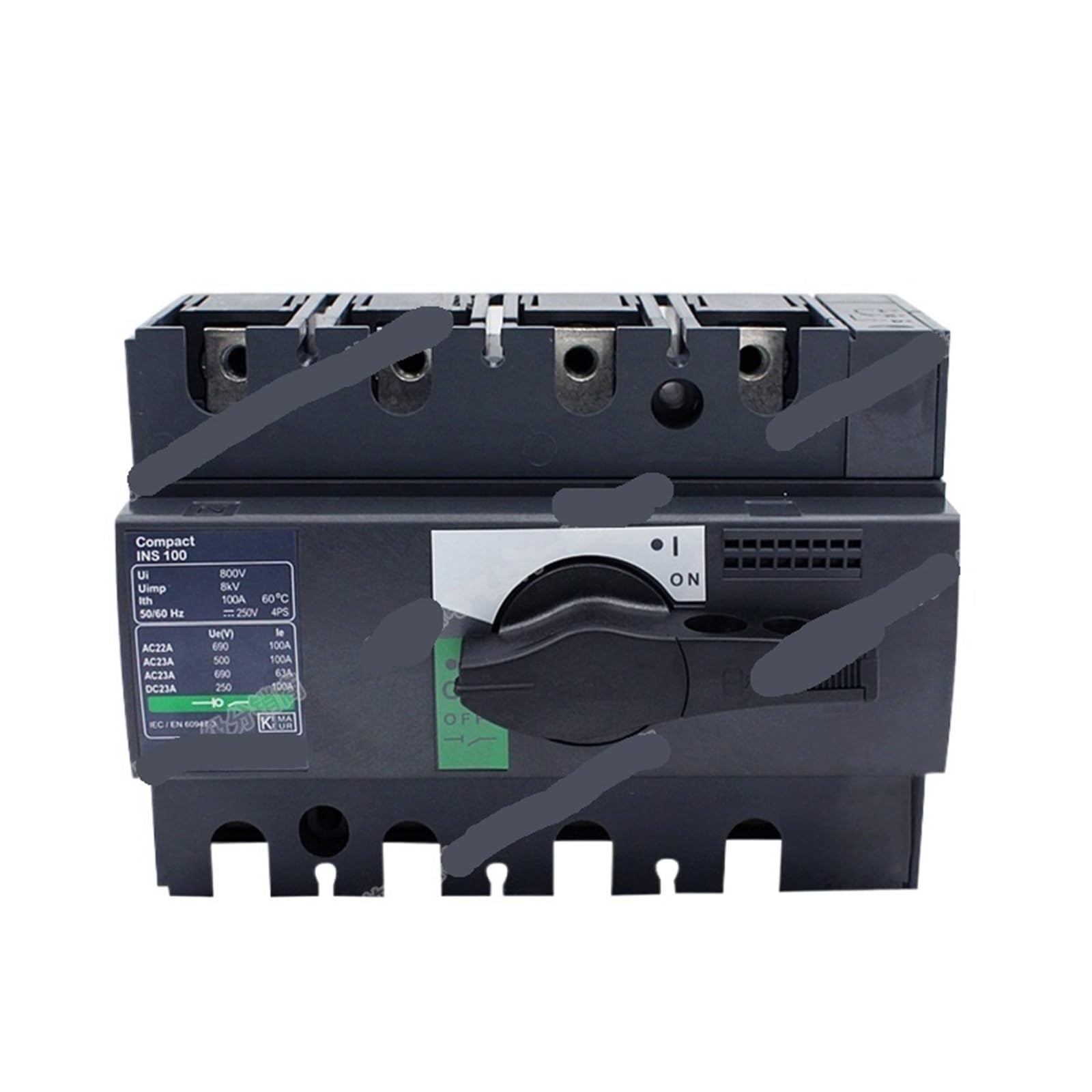 Interrupteur de charge INS 4P sectionneur haute endurance 315A 4P-38