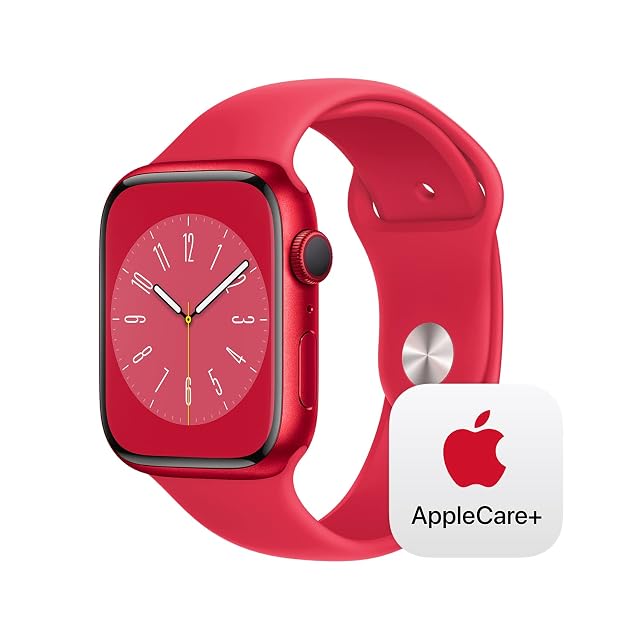Apple Watch Series 8 GPS Cellular 45mm Smart Watch w Product RED Aluminum Case w Product RED Sport