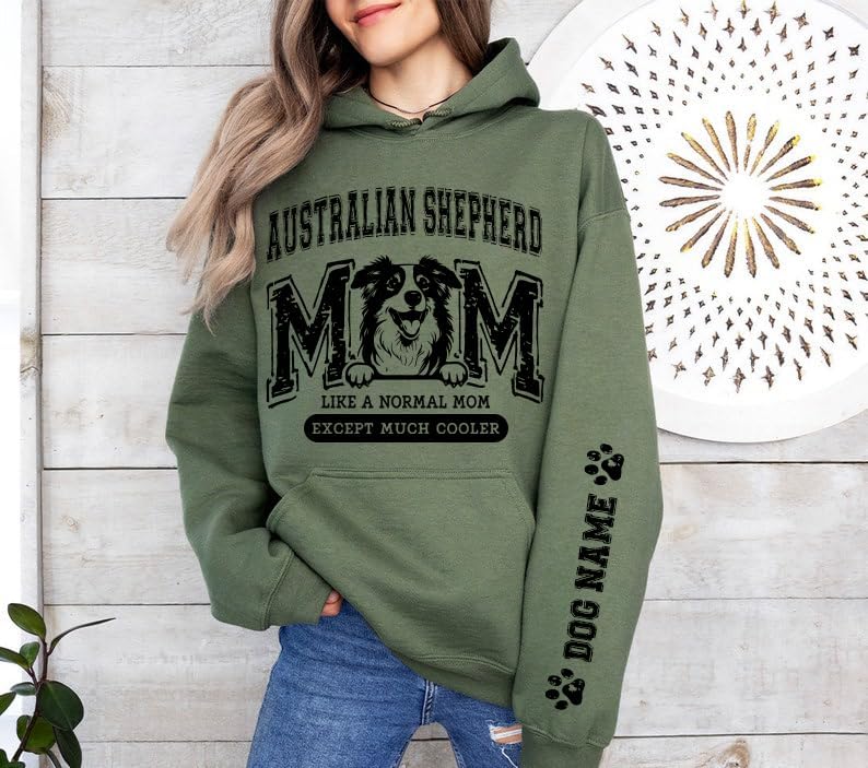 IZI POD Dog Mom Sweatshirt, Custom sweatshirt DogMama, Dogs Lovers, Custom Sweatshirt Multicolor - Image 3