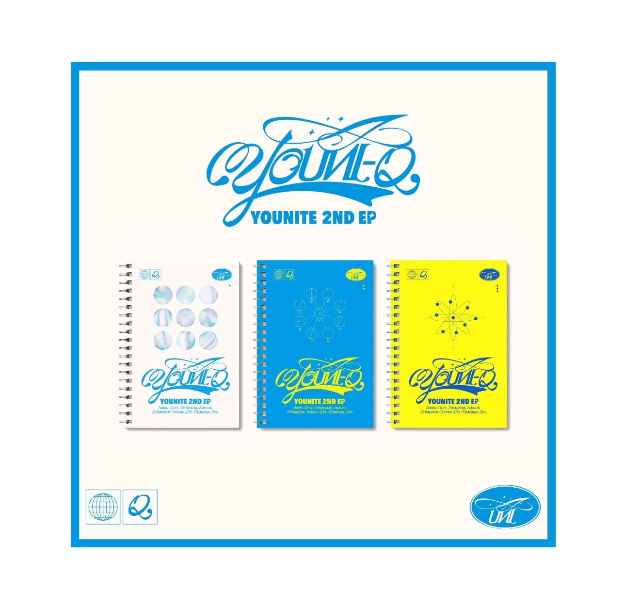 YOUNITE - 2. EP [YOUNI-Q] album + składany plakat (Q1+Q2+Q3 wersja zestaw)