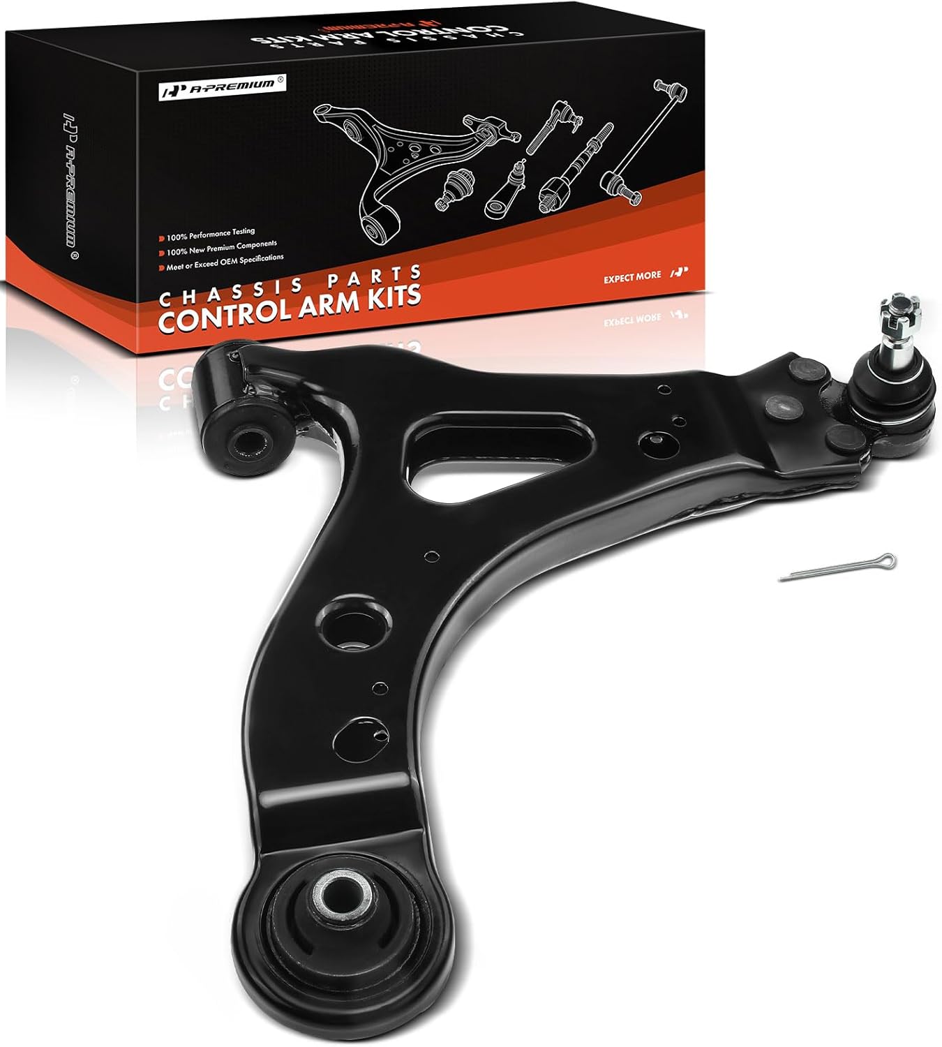 A-Premium Front Left Lower Control Arm, with Ball Joint & Bushing, Compatible with Buick Terraza 2005-2007, Chevrolet Uplander 2005-2009, Pontiac Montana 2005-2009, Saturn Relay 2005-2007, FWD