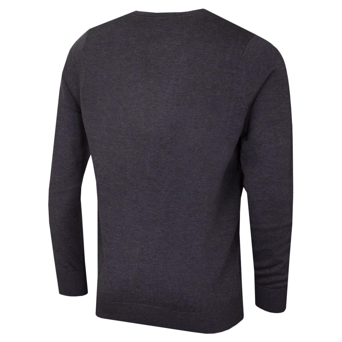 Calvin Klein Męski sweter golfowy z okrągłym dekoltem - Stalowoszary - 4XL