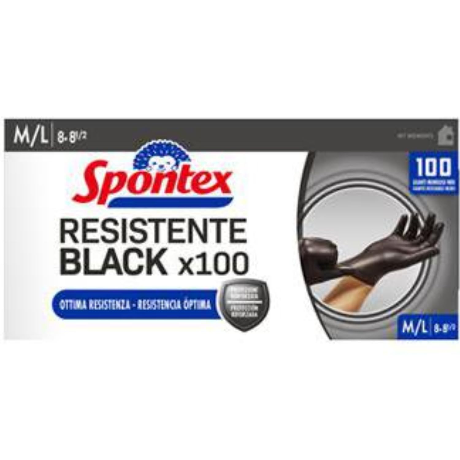 SPESA & RISPARMIO Guanti resistenti per pulizia neri M/L – Variazioni 4/8/12 Pezzi (8)