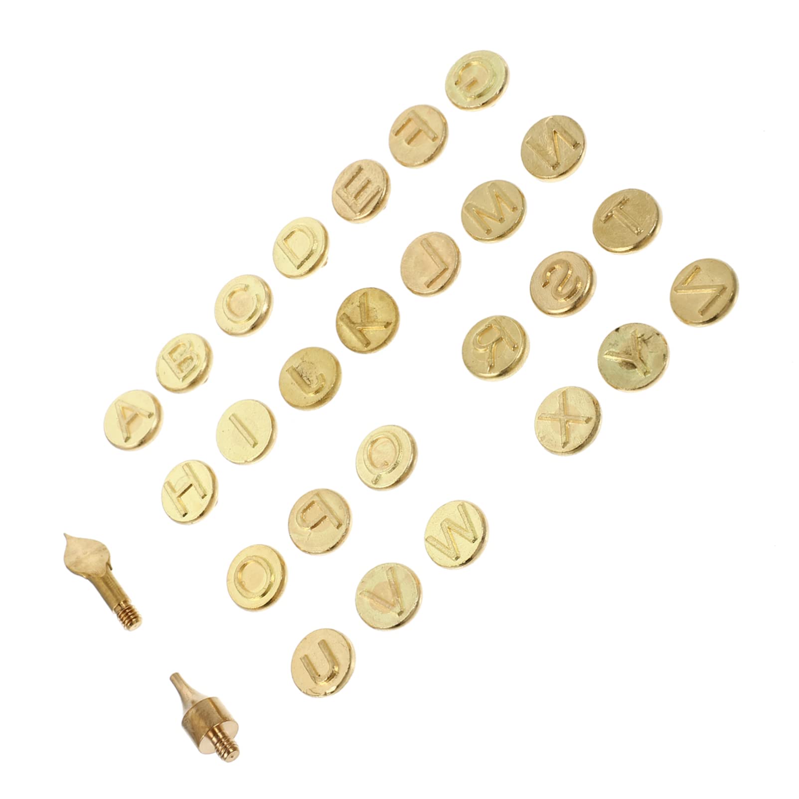 1 Set Letter Soldering Iron Working Burner Tip Leather Branding Branding Iron Tool Burning Letter Heads Letter Stencil Embossing Burning Tip Stove Carved Copper