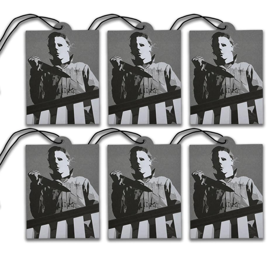 Image of Elektroplate Michael Myers Balcony Halloween Car Air Freshener 6-Pack