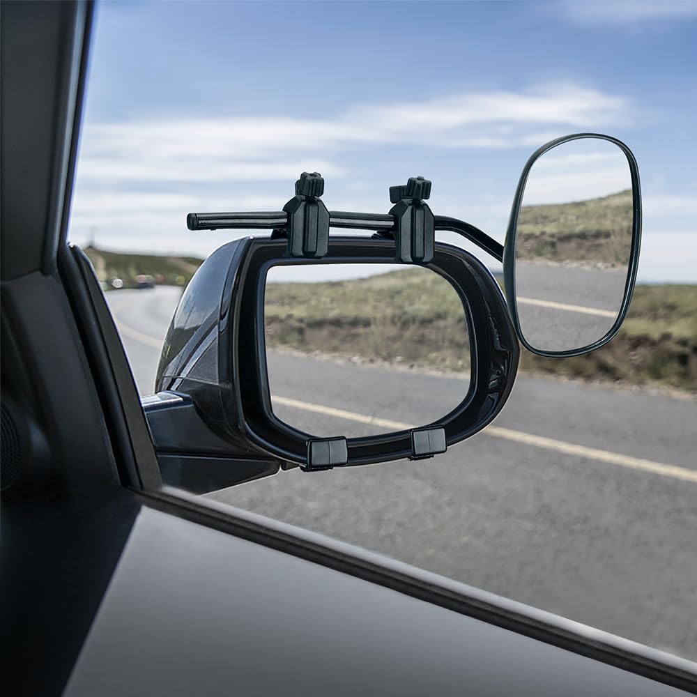 Lot de 2 Retroviseur Caravane, Voiture Rétroviseurs Extérieurs, Extensions de rétroviseurs extérieurs, Rétroviseur Universel pour Voiture, Caravane, Miroir Caravane