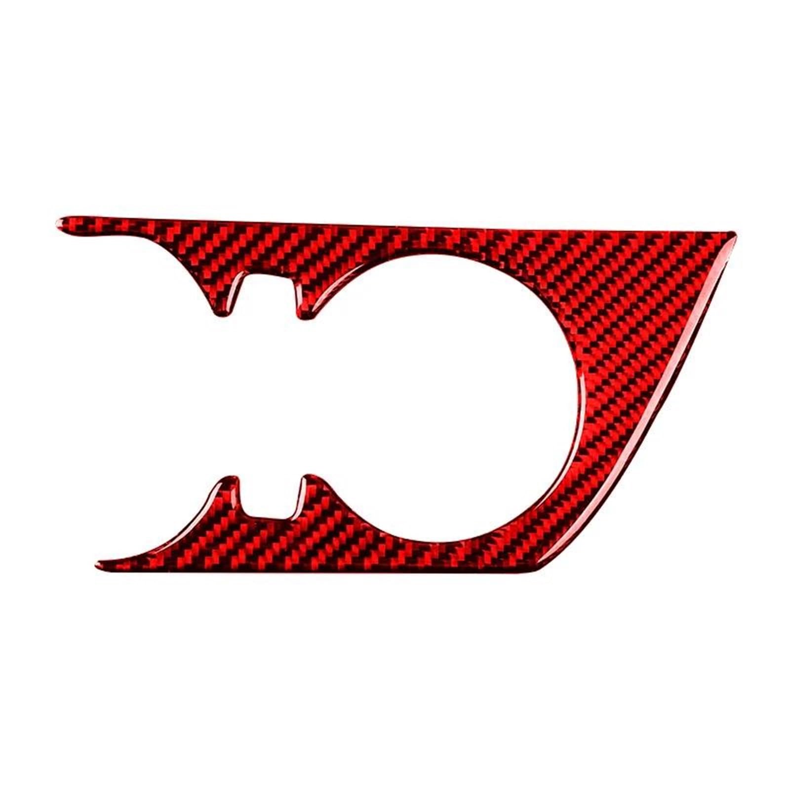 For Chevrolet For Camaro 2017-2022 Car Accessories Interior Cup Holder Panel Frame Cover Decorative Stickers HLWXMDZ(Red carbon fiber)