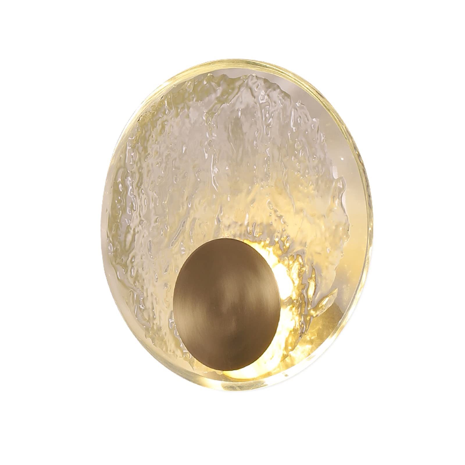 HXYSXHJUO Indoor Wall Lamp Light Luxury Copper Bedroom Bedside Living Room Simple Background Crystal Art Creative Lamps Sconce