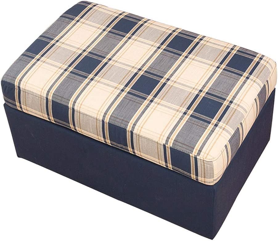 Tabouret de salon pour ranger vos plaids et servir de table à thé basse