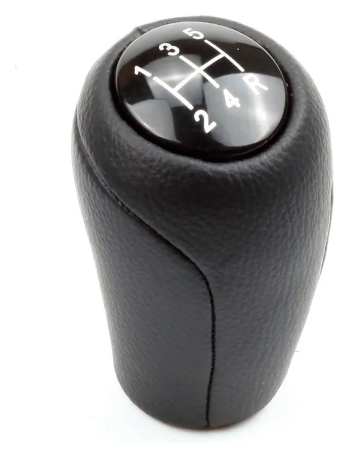 Jsrvqkms One Color Car Gear Knob For Mazda 3 Bk Bl Cr Cw Ii Gh Cx-7 Er Mx-5 Nc Iii 23 Mt 5 6 Speed Gear Shift Knob Leather Shifter Lever Arm Headball(5 Speed)