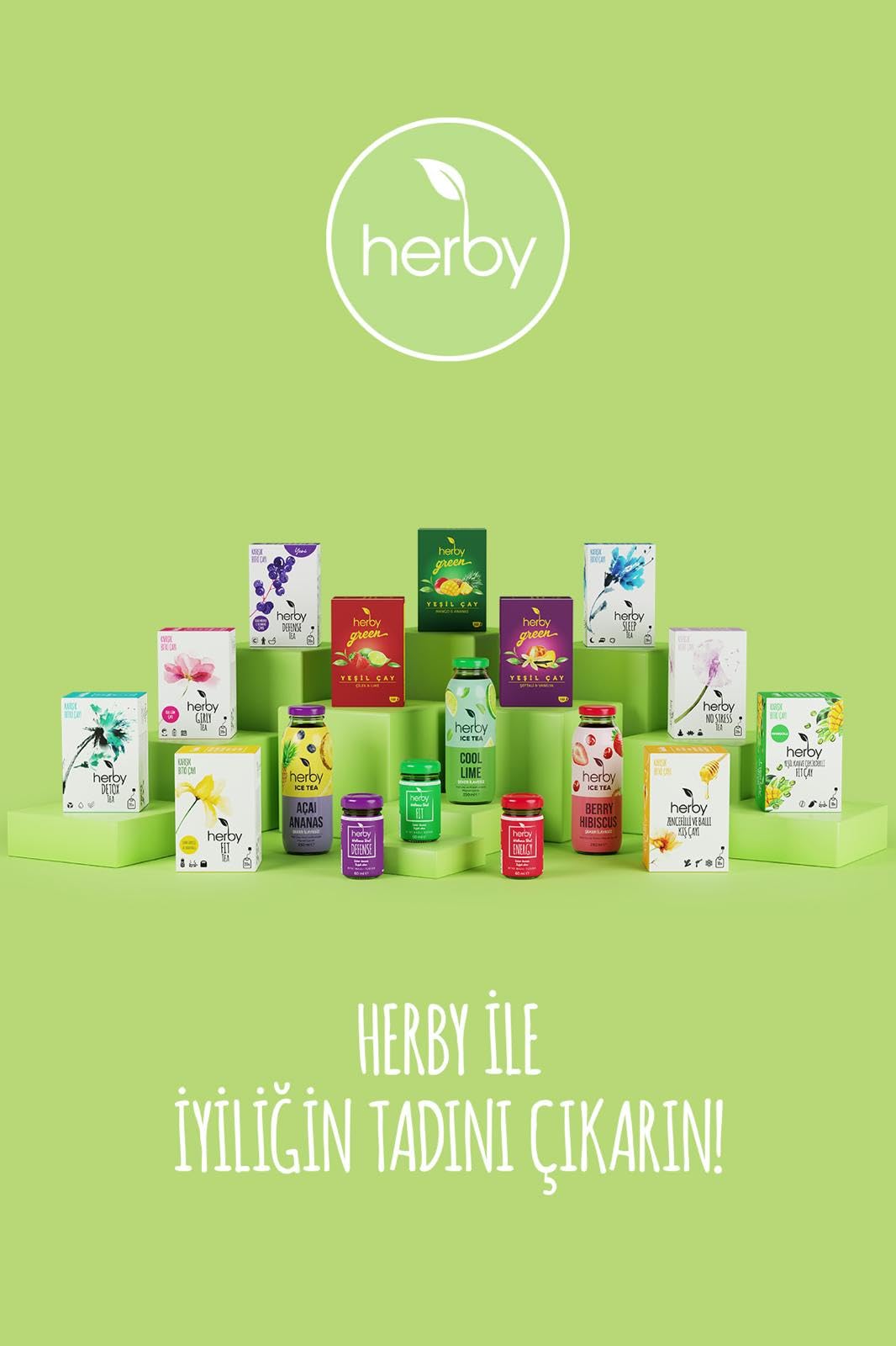 Herby Yeşil Kahve Çekirdekli Fit Çay, 3'lü Paket