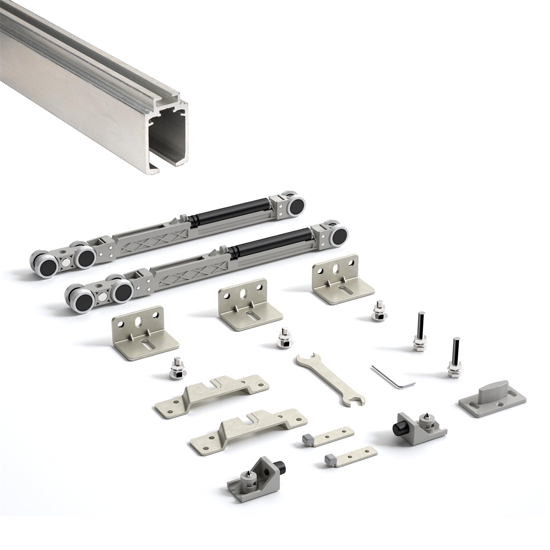 120KG Per Door Top Hung Sliding Door Track System Kit (1.2m