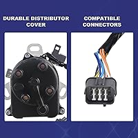 Vista 5 de JDMON Distribuidor de encendido compatible con Honda Civic Acura EL 1.5L 1.6L 1999-2000 SOHC TD-63U TD73U