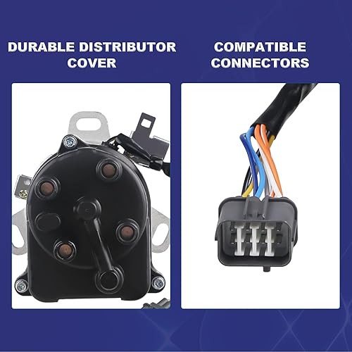 Miniatura 5 de JDMON Distribuidor de encendido compatible con Honda Civic Acura EL 1.5L 1.6L 1999-2000 SOHC TD-63U TD73U