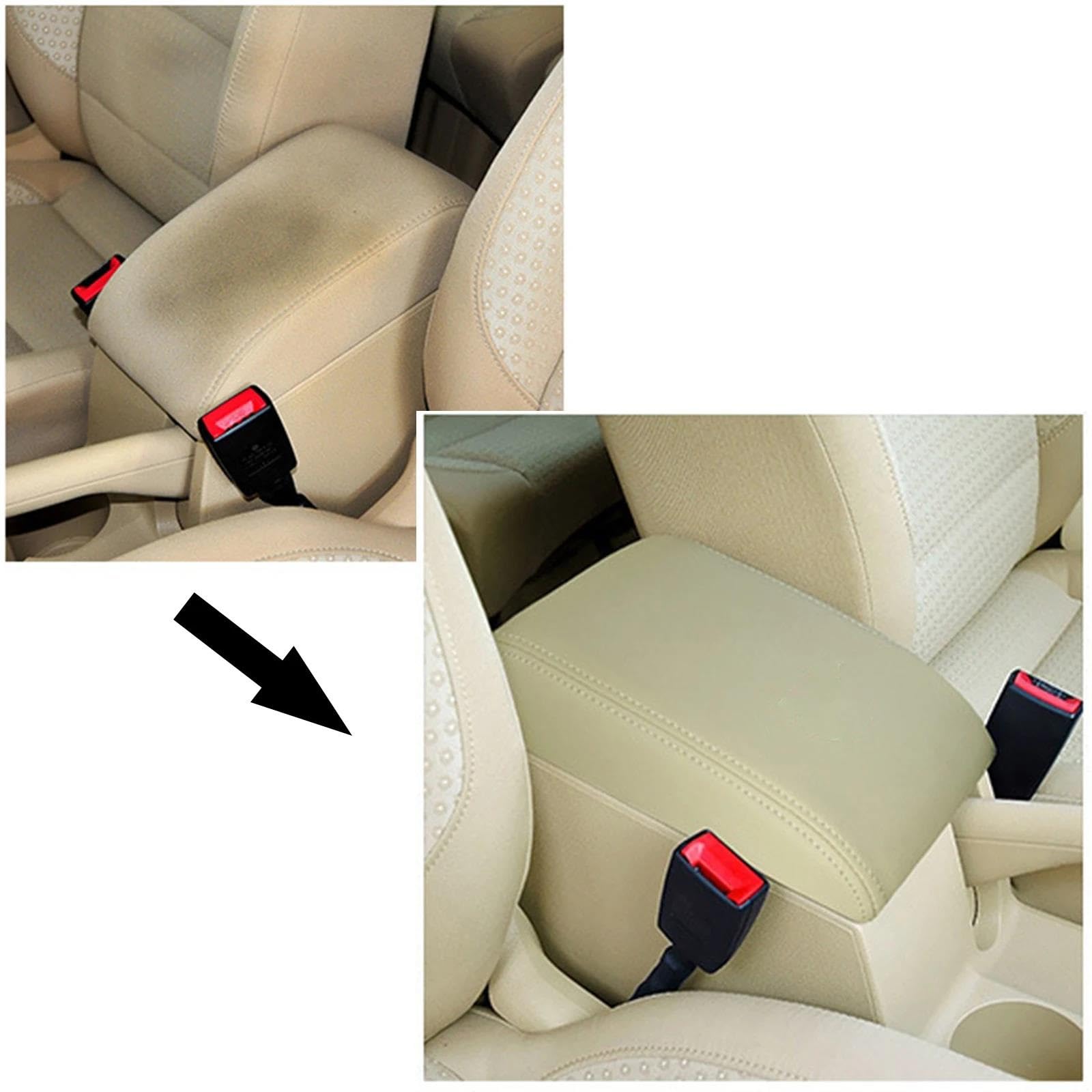Funda Reposabrazos Microfibra Cuero Transpirable Y Cómoda Para Vw Para Touran 2006 2007 08 09 10 2011 2012(Titanium wire)