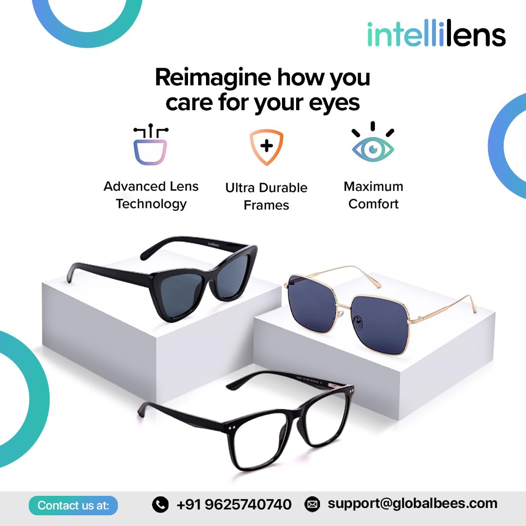 Intellilens Gafas redondas de computadora para niños para protección ocular, cero potencia, antirreflejos y filtro de luz azul, lentes de corte azul para niños y niñas
