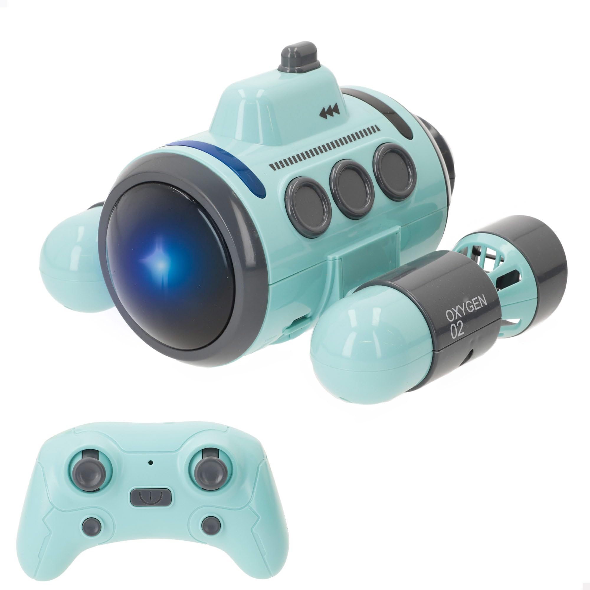 ColorBaby Speed & Go Submarino teledirigido, Giros 360º, Incluye luz, Mando a Distancia Sumergible, Alcance 25 Metros, Velocidad 15 km/h, Juguete para niños 4 años, Juguetes RC (39731)