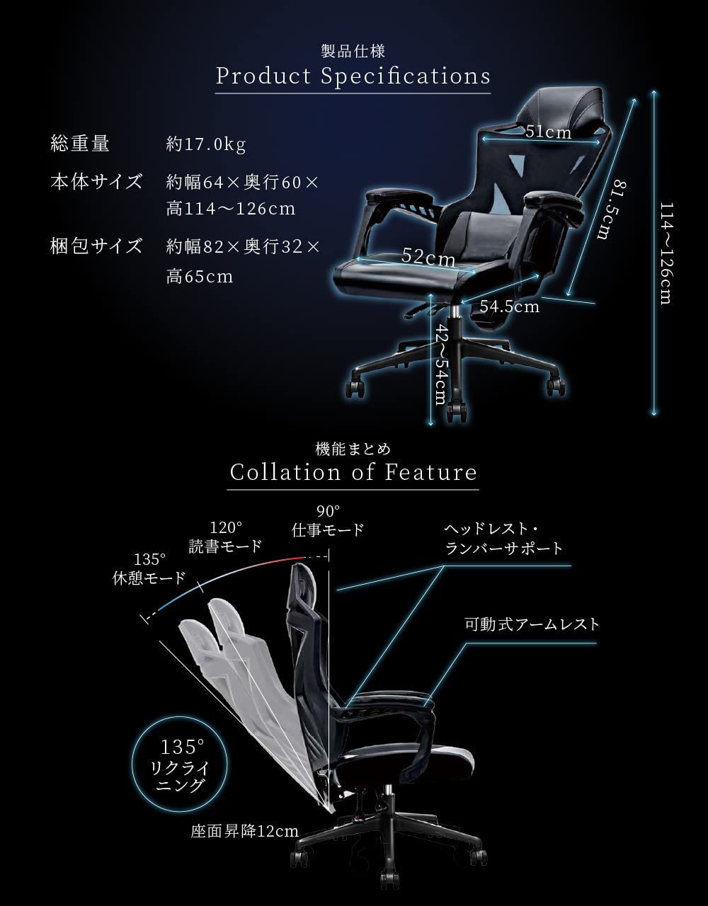 Amazon.co.jp: PAXTON ゲーミングチェア 日本メーカー監修 [仕事用 
