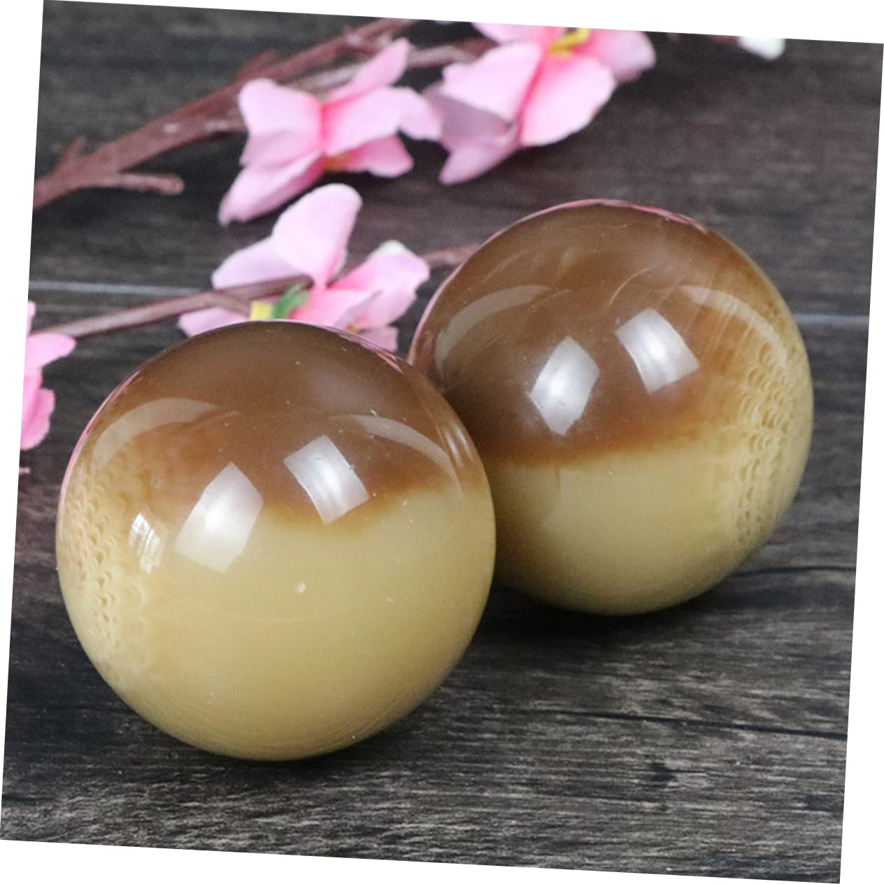 Healeved 2pcs Horn Fitness Ball Training Balls Hand Squeeze Ball Exercises Trainer Fitness Hand Exercise Balls Hand Massager Exercise Ball for Hands Hand Roller Massager Imitation Horn